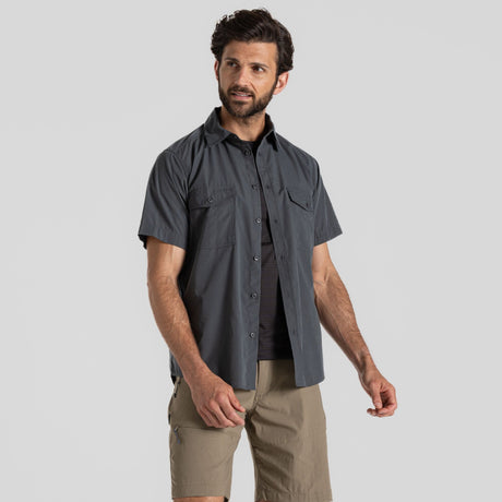 Craghoppers Mens Kiwi Short Sleeved Shirt Nosi Defense - Just £24.99! Shop now at Warwickshire Clothing. 