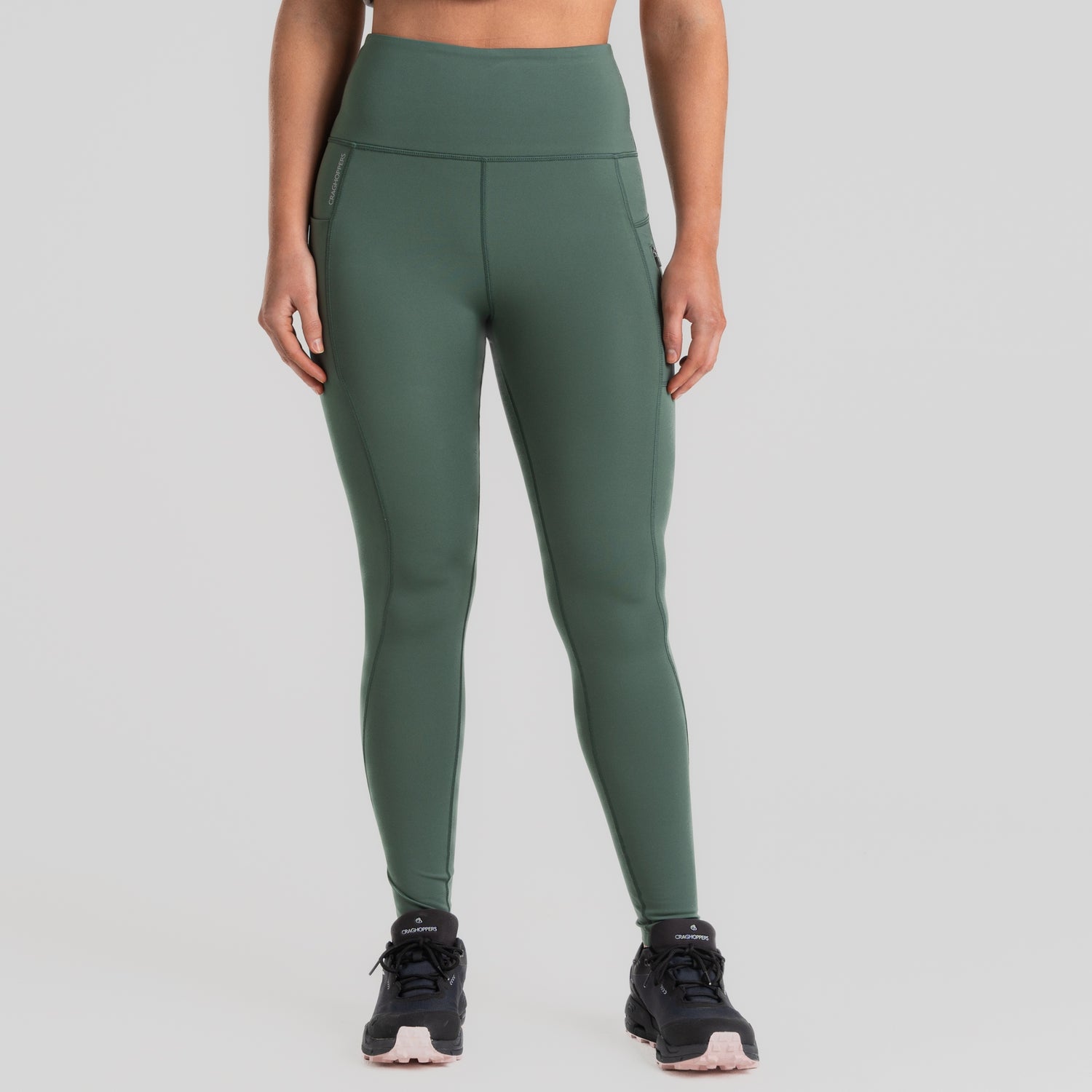 Craghopper Women's Compression Thermal Leggings | Frosted Pine - Just £29.99! Shop now at Warwickshire Clothing. 