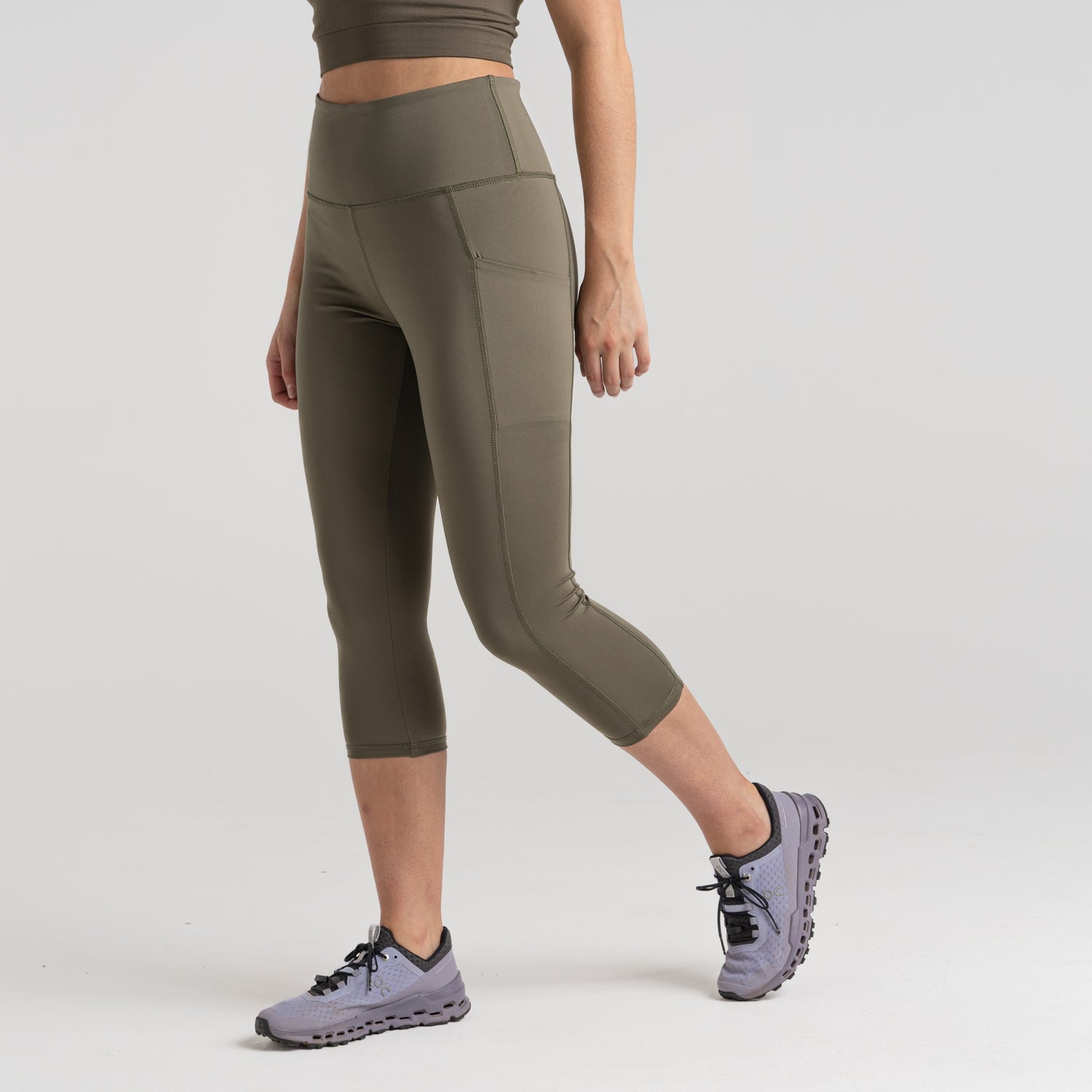Craghopper Women's Kiwi Cropped Legging | Wild Olive - Just £17.99! Shop now at Warwickshire Clothing. 