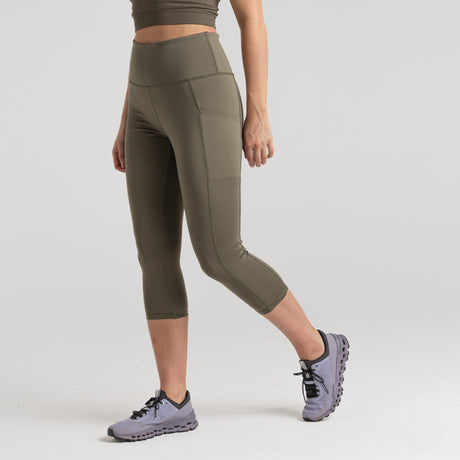 Craghopper Women's Kiwi Cropped Legging | Wild Olive - Just $17.99! Shop now at Warwickshire Clothing. Free Dellivery.