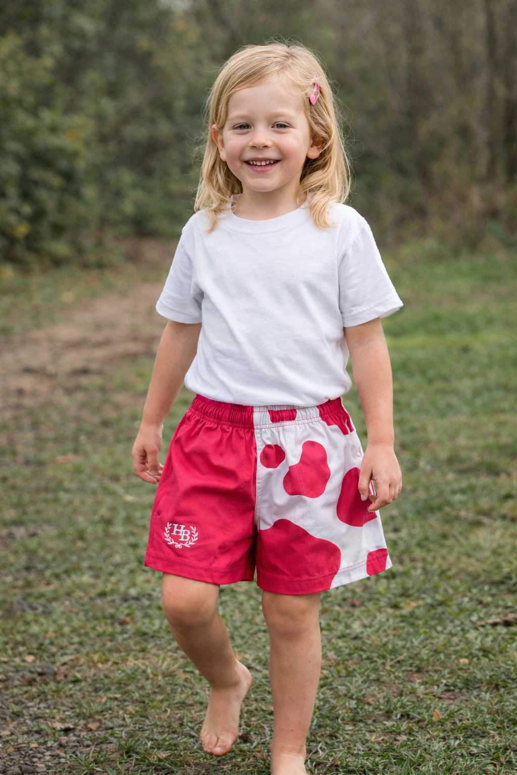 Hazy Blue Harper Colour Block Kids Shorts - Unisex Sports & Leisure