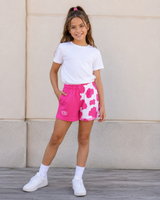 Hazy Blue Harper Colour Block Kids Shorts - Unisex