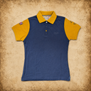 Hazy Blue Women's Plain Polo Shirt Mandy with Number 3 Detail