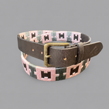 Hazy Blue Brown Leather Polo Belts: Equestrian Style & Everyday Elegance - Mason