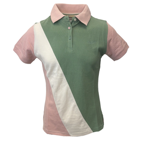 Hazy Blue Women's Striped Polo Shirt Clare - Just £14.99! Shop now at Warwickshire Clothing. 