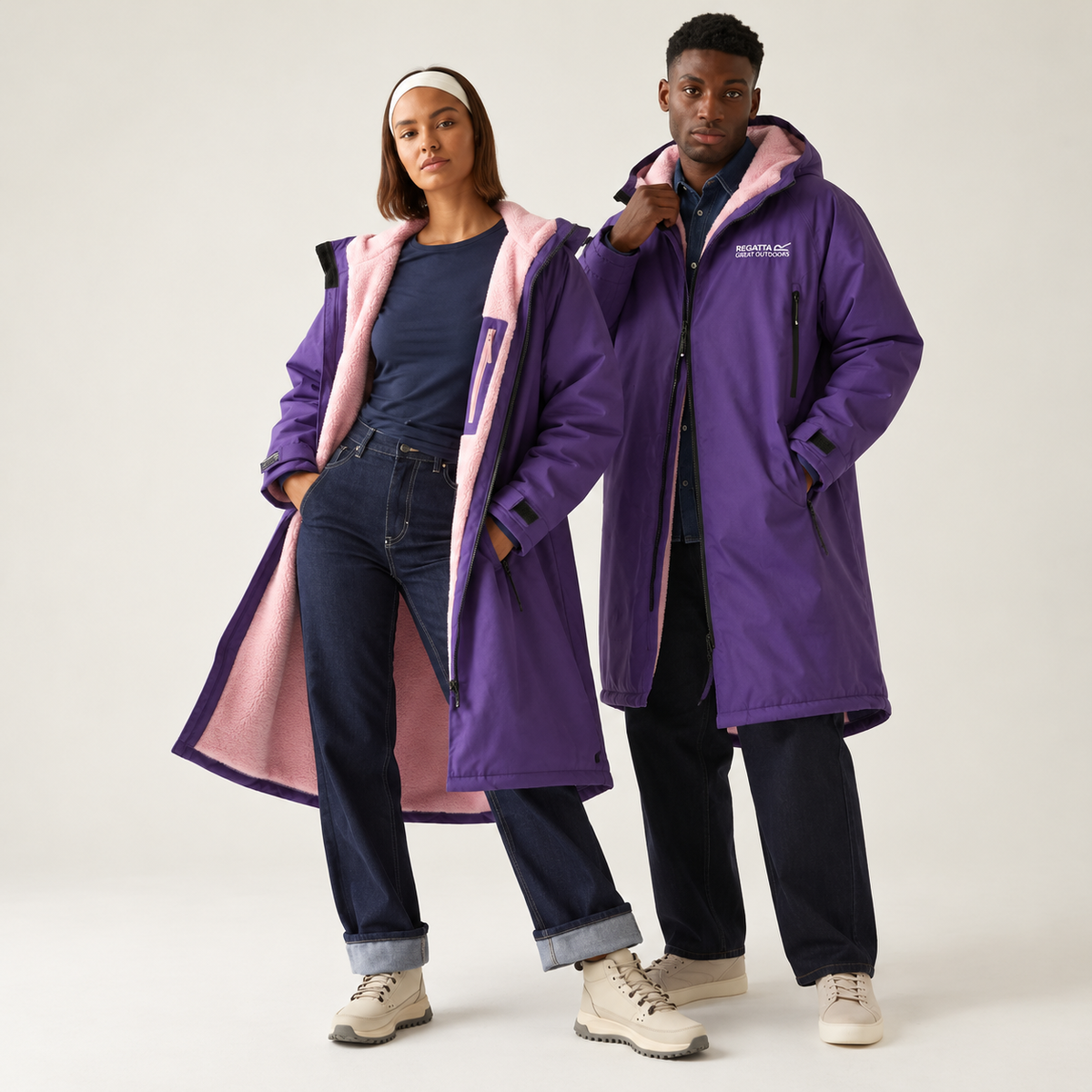 Regatta Adult's Waterproof Changing Robe | Majestic Purple