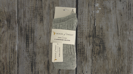 House of Tweed Pure Luxury Cashmere Socks | 2 Pairs / UK 4-8 - Just £12.99! Shop now at Warwickshire Clothing. 