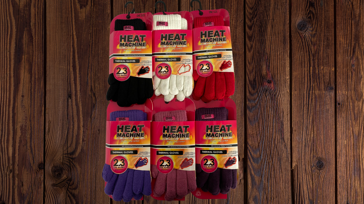 Heat Machine Ladies Thermal Insulated Gloves - One Size - Premium clothing from Heat Machine - Just $7.99! Shop now at Warwickshire Clothing