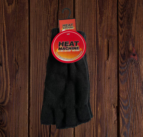 Heat Machine 3M Thinsulate™  Mens Lined Knitted Fingerless Gloves - Premium clothing from Heat Machine - Just $5.99! Shop now at Warwickshire Clothing