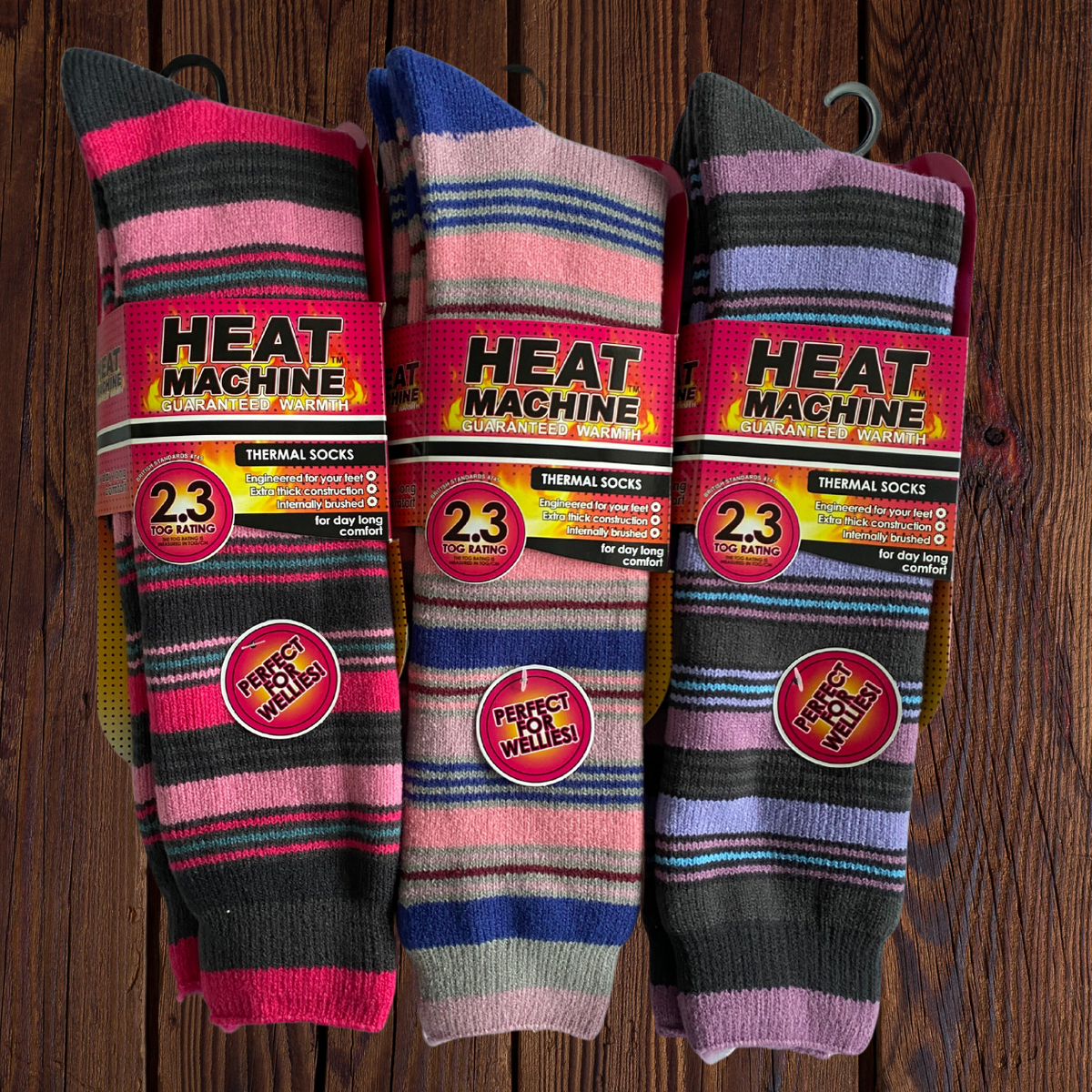 Copy Machine Socks Womens Heat Machine Long Thermal Socks Tog 2.3 Warm Winter Socks ...