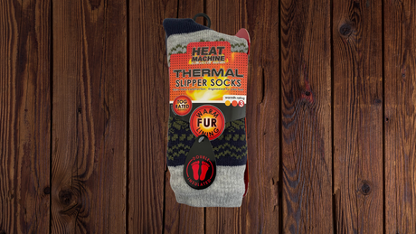 Mens Heat Machine Socks Thermal Tog 2.3 Warm Winter Slipper Socks - Snow Flake - Just £6.99! Shop now at Warwickshire Clothing. 