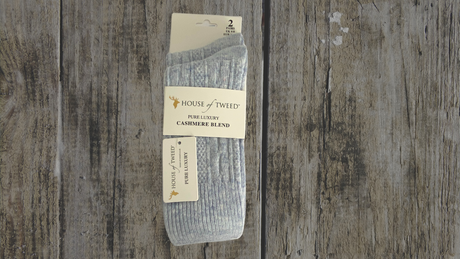 House of Tweed Pure Luxury Cashmere Socks | 2 Pairs / UK 4-8 - Just £10! Shop now at Warwickshire Clothing. 