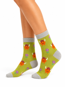 House of Tweed Pure Luxury Women's Bamboo Socks - Animal Pattern Collection