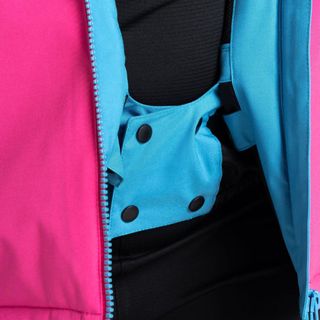 Dare2B Kids' Humour II Ski Jacket | Blue Pink Mountain Print - Just £29.99! Shop now at Warwickshire Clothing. 
