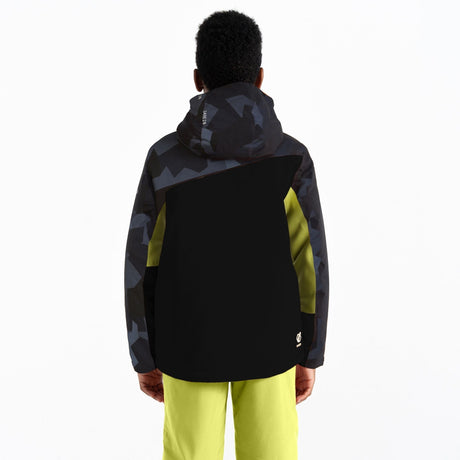 Dare2B Kids' Humour II Ski Jacket | Yellow Black Camo - Just £29.99! Shop now at Warwickshire Clothing. 