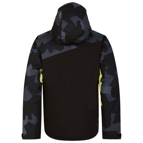 Dare2B Kids' Humour II Ski Jacket | Yellow Black Camo - Just £29.99! Shop now at Warwickshire Clothing. 