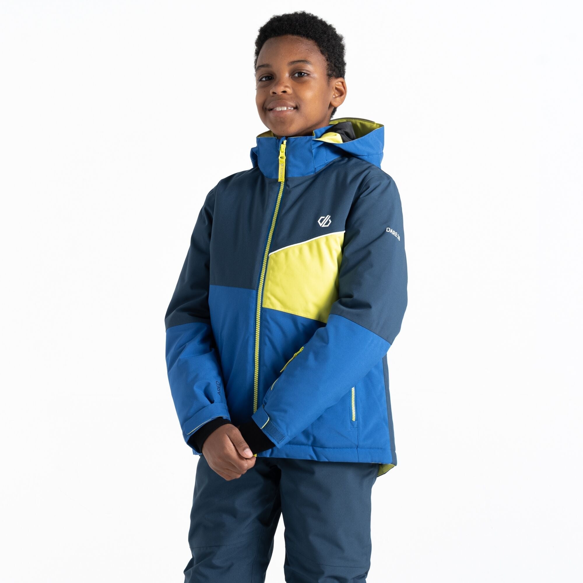 Dare2B Kids Steazy Ski Jacket Olympian Blue Moonlight Denim Warwickshire Clothing