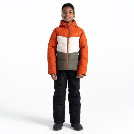 Dare2B Kids' Jolly Puffer Jacket | Lichen Green Brown - Premium clothing from Dare2b - Just $29.99! Shop now at Warwickshire Clothing
