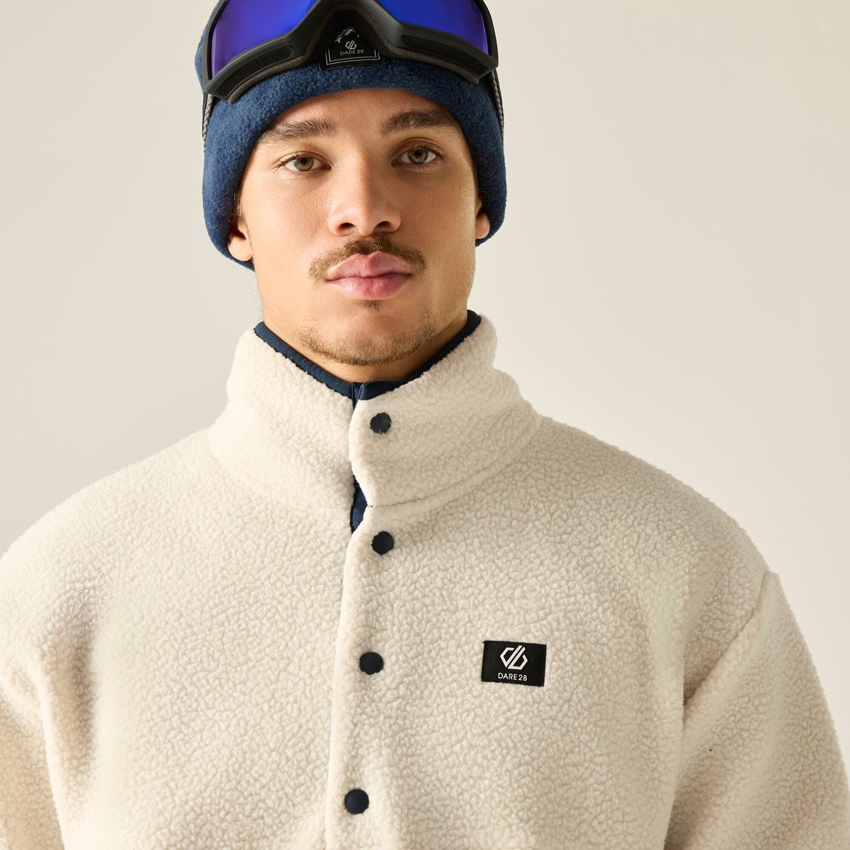 Dare 2b Men's Twin Tip Snap 1/2 Fleece Almond Milk