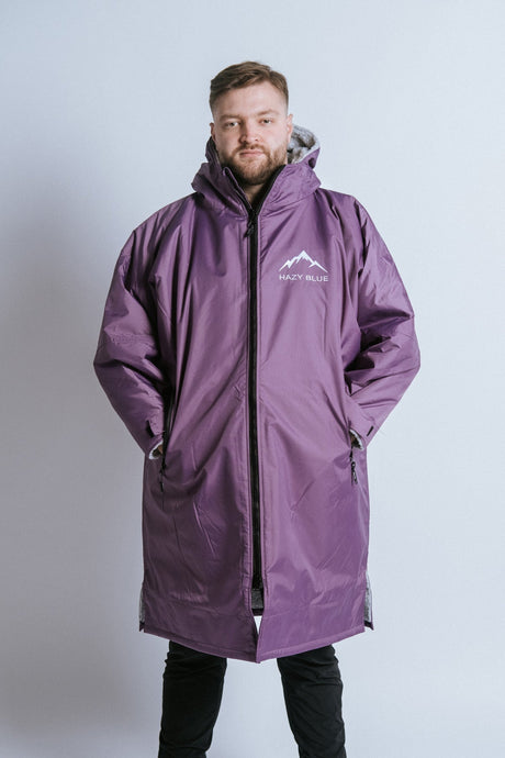 Hazy Blue Waterproof Adults All Weather Changing Robe - Newquay - Just £64.99! Shop now at Warwickshire Clothing. 