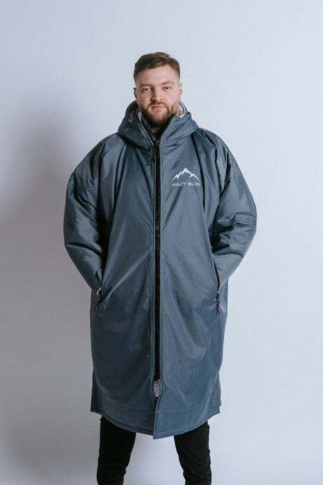 Hazy Blue Waterproof Adults All Weather Changing Robe - Newquay - Just £79.99! Shop now at Warwickshire Clothing. 