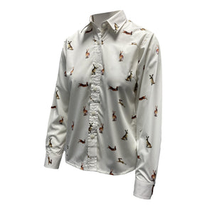 Hazy Blue Womens Long Sleeve Hare Shirt - Eliza - Just £19.99! Shop now at Warwickshire Clothing. 