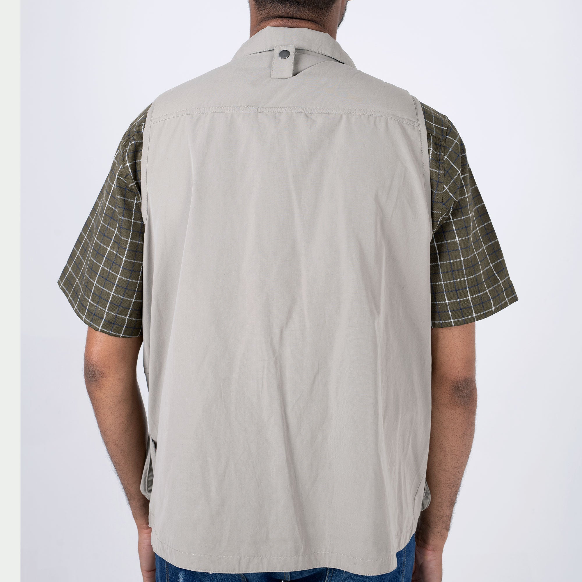 Hazy Blue Explorer Mens Bodywarmer Travel Waistcoat 13 Pockets