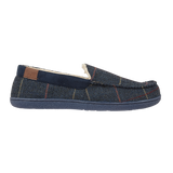 JO & JOE Men's Navy Blue Tweed Warm Lined Moccasin Slippers - Just $19.99! Shop now at Warwickshire Clothing. Free Dellivery.