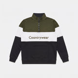 Hazy Blue Countrywear Henley Sweatshirt