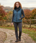 Hazy Blue Womens Quilted Gilet Bodywarmer - Anusha