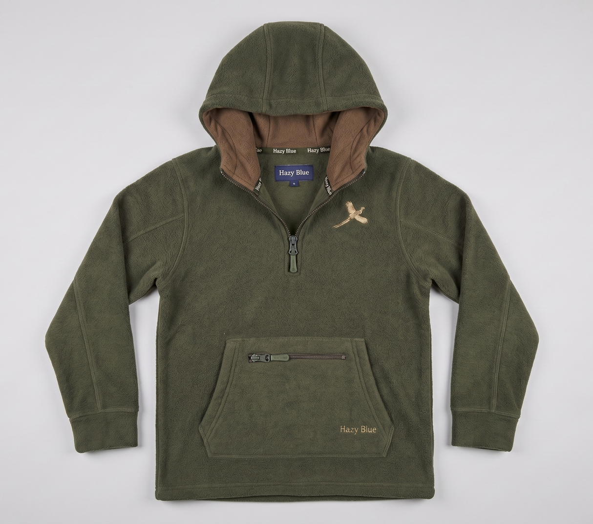 Hazy Blue Kids Half Zip Pullover Hoodie Flece