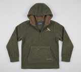 Hazy Blue Kids Half Zip Pullover Hoodie Flece