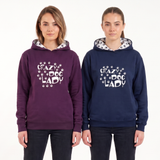 Hazy Blue Womens Hooded Sweatshirts - Crazy Dog Lady - Lola