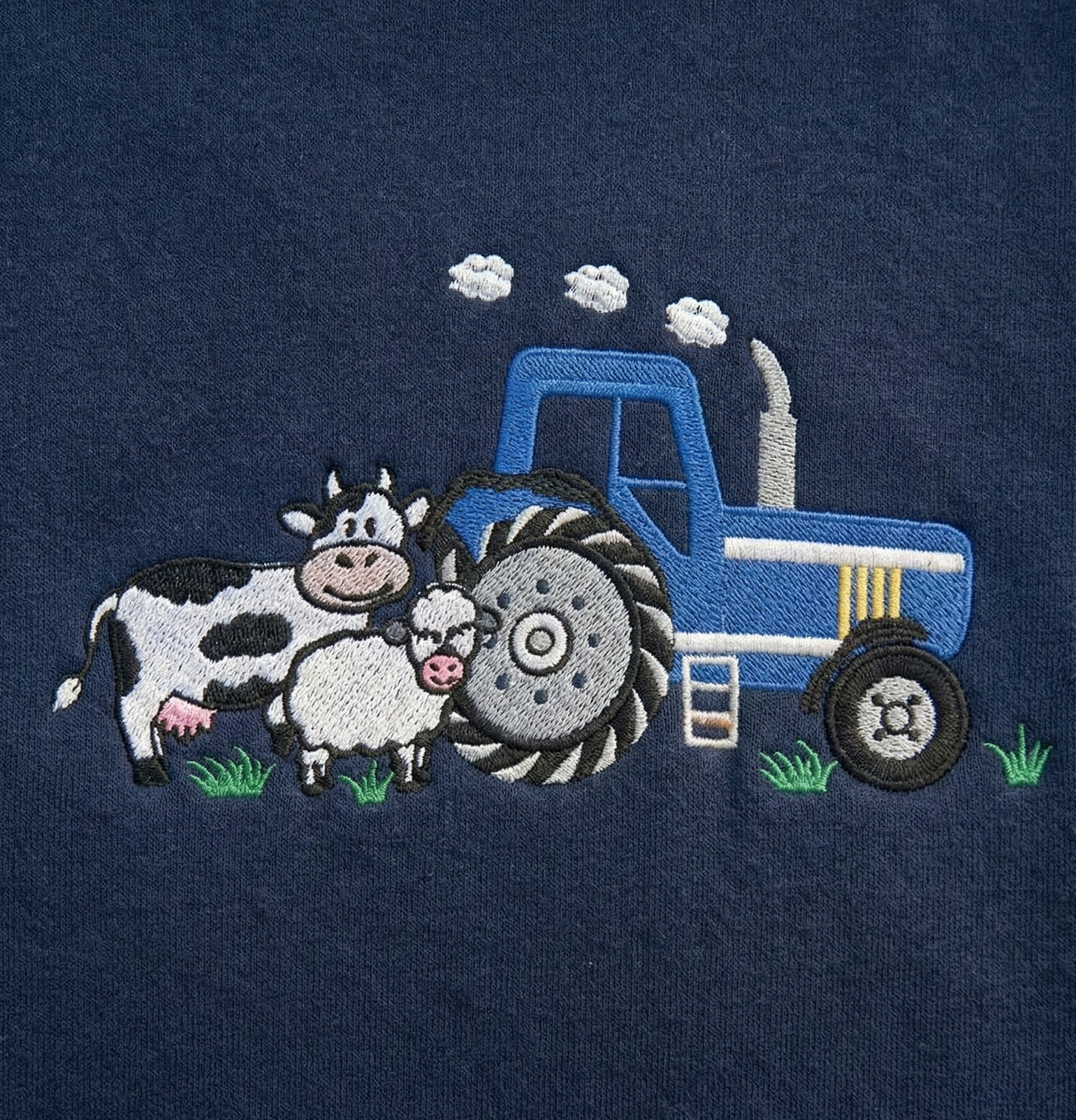 Hazy Blue "Farm Life" Kids' Tractor and Animals Hoodie Ricky