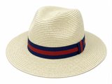House of Tweed Unisex Paper Straw Hat Fedora Panama Wide Brim