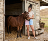 Hazy Blue Nelson Colour Block Shorts - Unisex Sports & Leisure