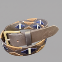 Hazy Blue Brown Leather Polo Belts: Equestrian Style & Everyday Elegance - Jordon