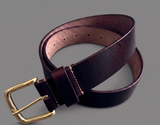 Hazy Blue Genuine Leather Belt - Plain