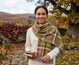 House Of Tweed Womens Soft Check Tartan Scarf