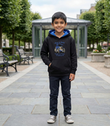 Hazy Blue Ryan Kids' Tractor Hoodie - "Just a Boy That Loves Tractors"
