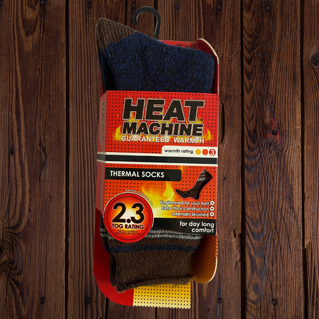 Mens Heat Machine Socks Thermal Tog 2.3 Warm Winter Socks 2627 - Just £5.99! Shop now at Warwickshire Clothing. 