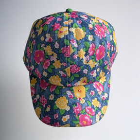 Hazy Blue Summer Breeze Floral Cap - Adjustable Velcro Back - Just £9.99! Shop now at Warwickshire Clothing. 