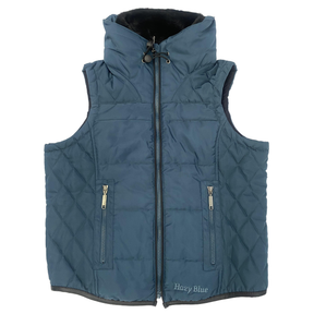 Hazy Blue Womens Anusha Quilted Gilet with Faux Fur Collar - Just £24.99! Shop now at Warwickshire Clothing. 