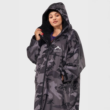 Hazy Blue Waterproof Adults All Weather Changing Robe - Newquay - Just £64.99! Shop now at Warwickshire Clothing. 