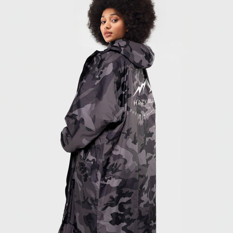 Hazy Blue Unisex Waterproof Camo Edition All Weather Changing Robe - Just £74.99! Shop now at Warwickshire Clothing. 