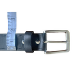 Hazy Blue Plain Leather Belt - Durable & Classic Everyday Style