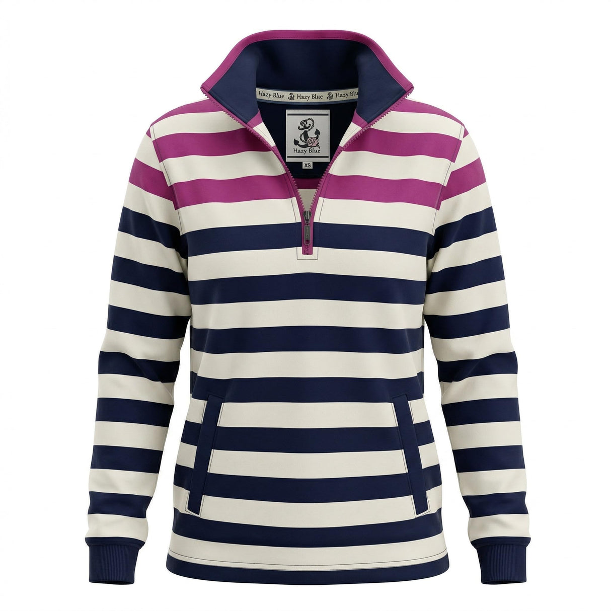 Hazy Blue Womens  Pullover Sweatshirts - Jenna