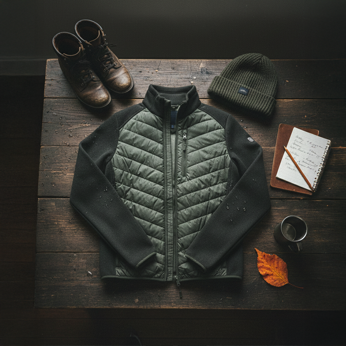 Hazy Blue Kendal Jacket with Fleece Collar