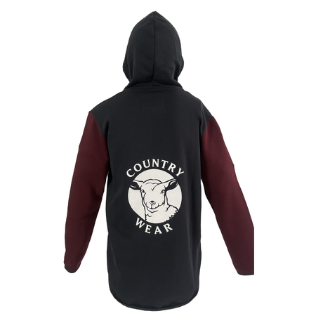 Hazy Blue Keswick Quarter Zip Hoody with Country Wear Sheep Logo - Just £34.99! Shop now at Warwickshire Clothing. 