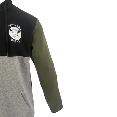 Hazy Blue Keswick Quarter Zip Hoody with Country Wear Sheep Logo - Just £34.99! Shop now at Warwickshire Clothing. 